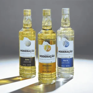 Kit Cachaça Moderação Ouro, Prata & Amburana